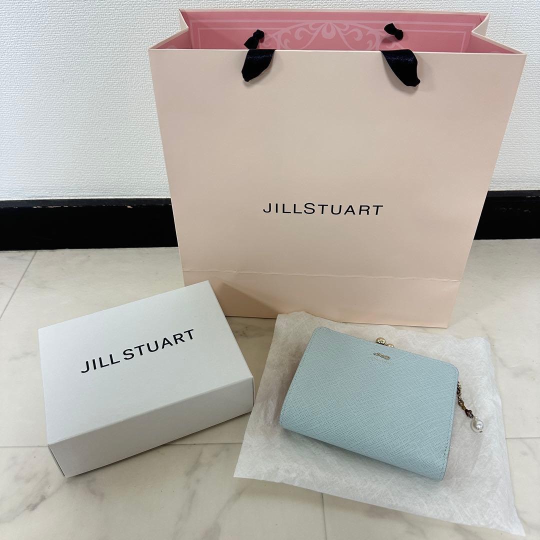 JILL STUART グローリア 口金折り 財布 ジル スチュアート ブルー