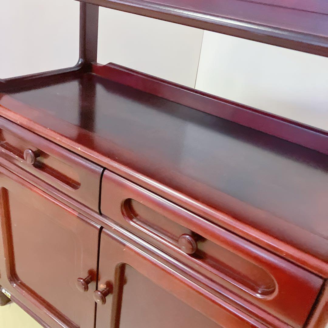 Karimoku カリモク 木製 電話台、FAX台　キャビネット飾り棚 収納