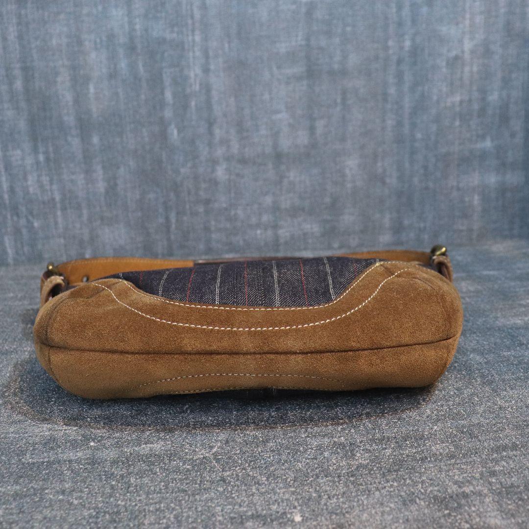 バッグ COACH Hobo Denim ShoulderBAG Suede
