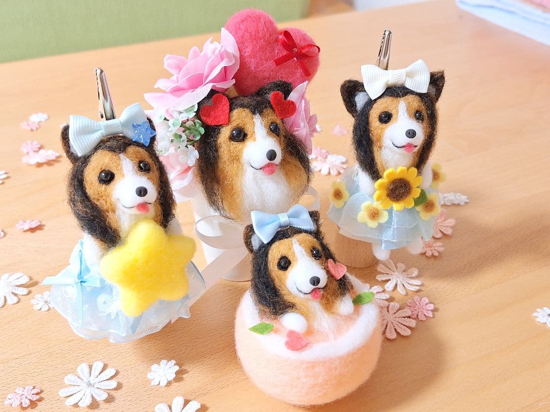 みーたん♪ 羊毛フェルト オーダー 愛犬 シェルティー ☆ シェットランド