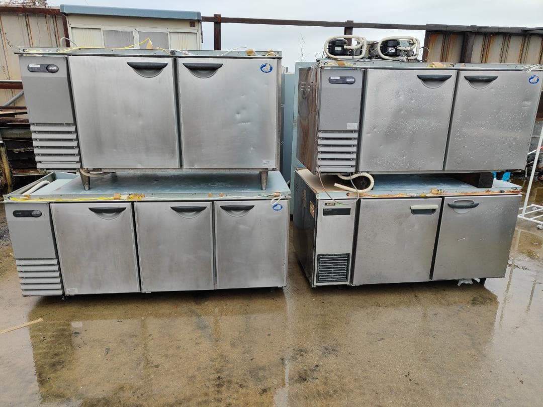 サンヨー 台下冷蔵庫 厨房用品 飲食店 ヨコ型 4台セット