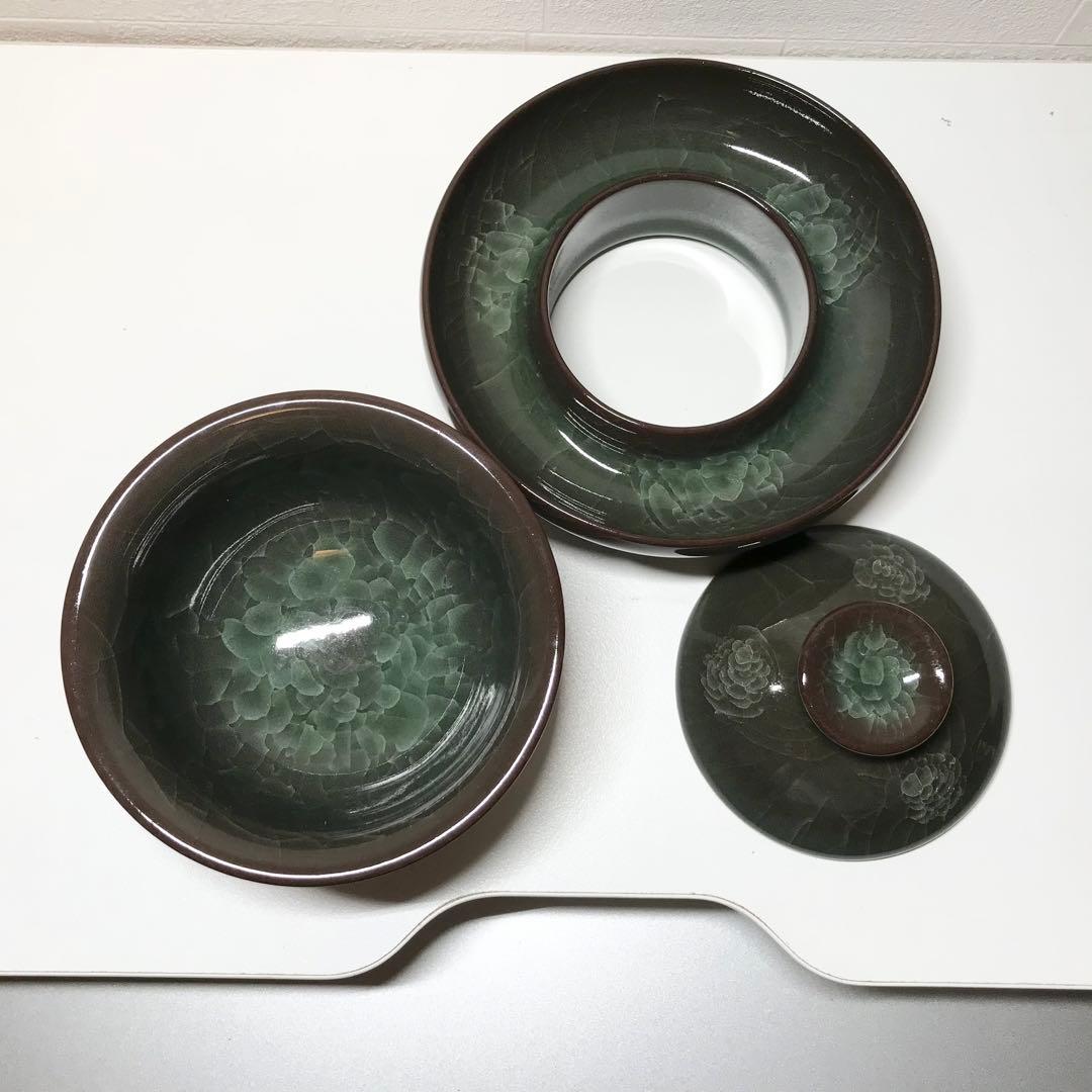 貴重　世界非物質文化遺産　浙江省工芸芸術家　劉建波作　茶器セット