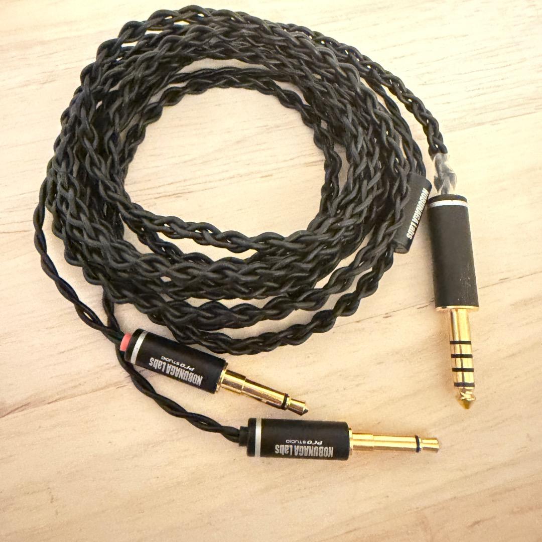 NOBUNAGA Labs 霧降 ヘッドホンケーブル 4.4mm/3.5mm×2