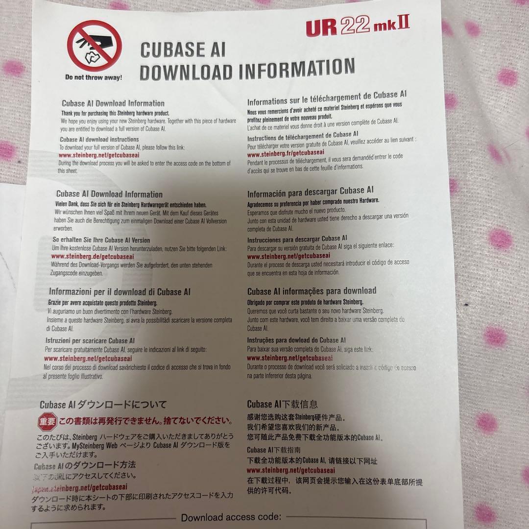 Steinberg UR 22 mk II オーディオインターフェイス