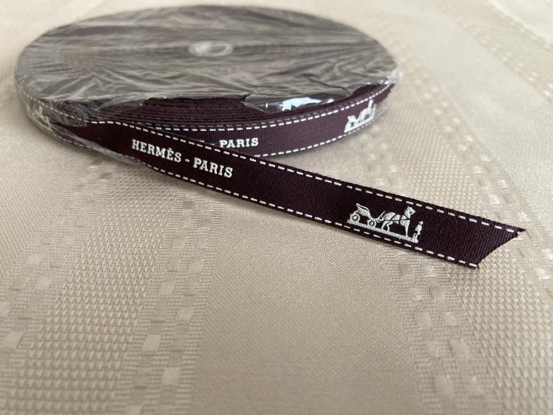 正規品 エルメス ラッピング リボン 12mm 未開封 １ロール ブランドリボン