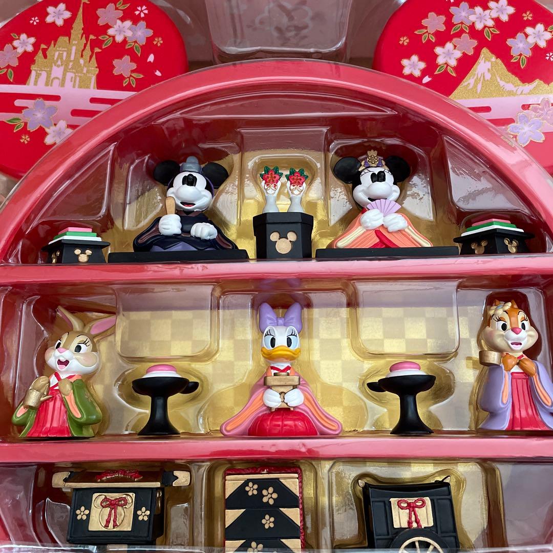 【レア】ディズニーリゾート　ひな人形　飾り棚付き　ディズニー　箱付き