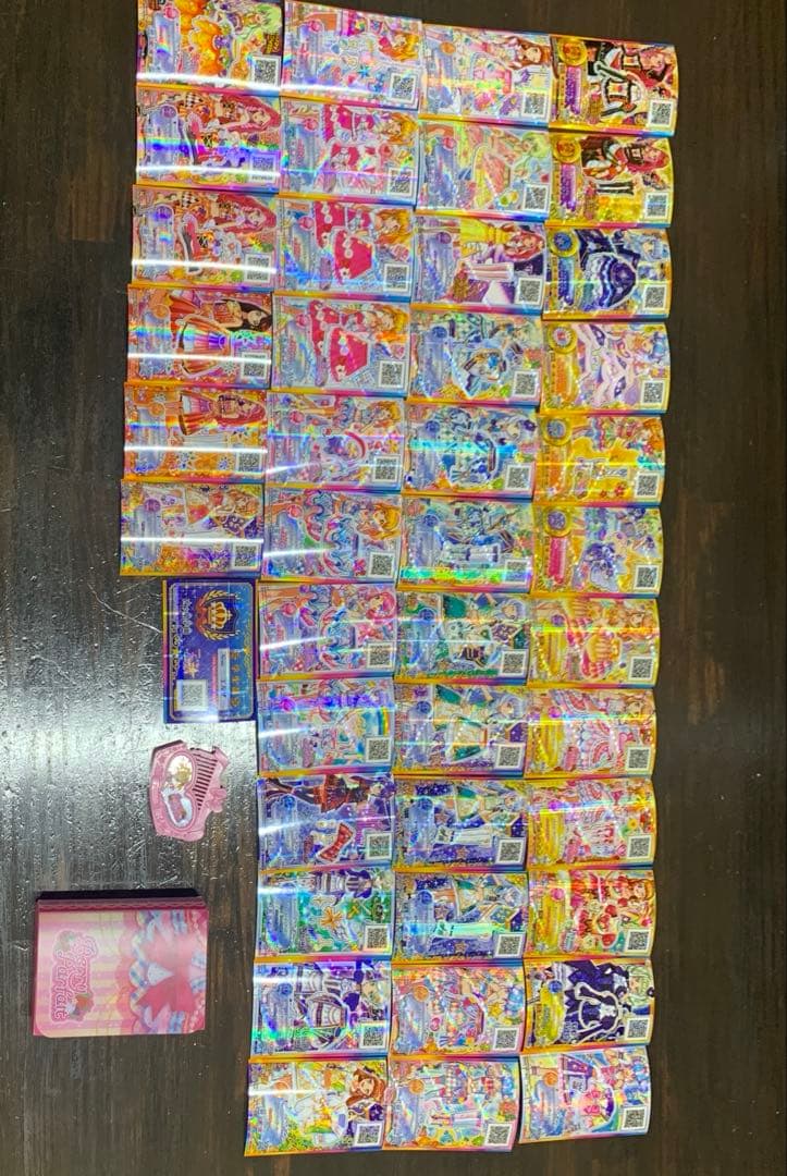 アイカツカード 42枚セットSPR、PRミニコームカードケース四ツ星学園学生証