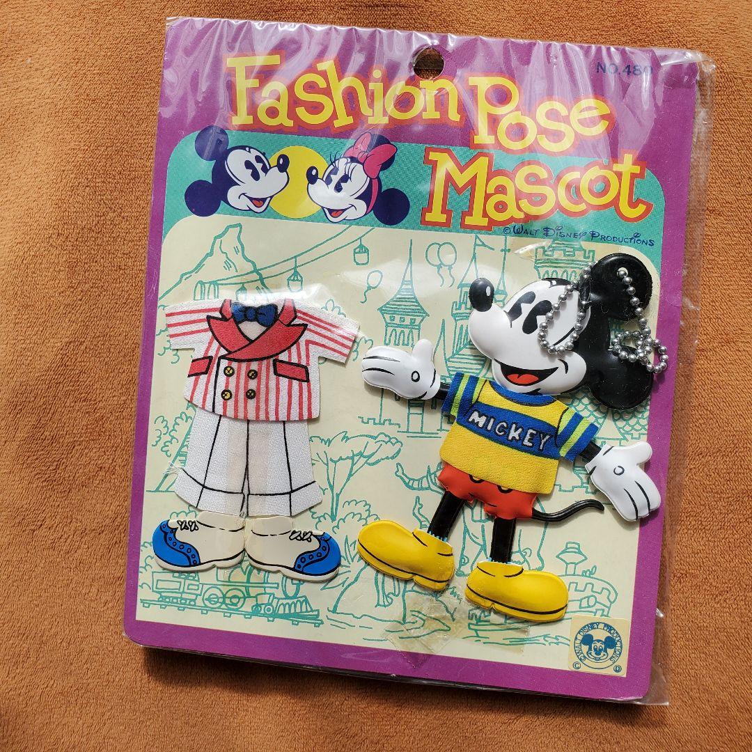 希少！新品 ディズニーミッキー 着せ替えストラップ ヴィンテージ70's当時物