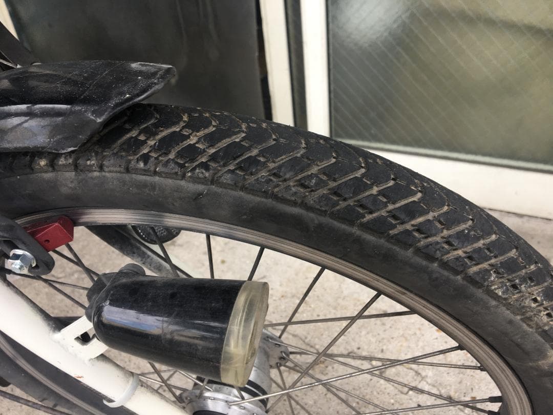 地域限定送料無料　ビッケポーラー　三人乗り　13,2AH　白　神戸市　電動自転車