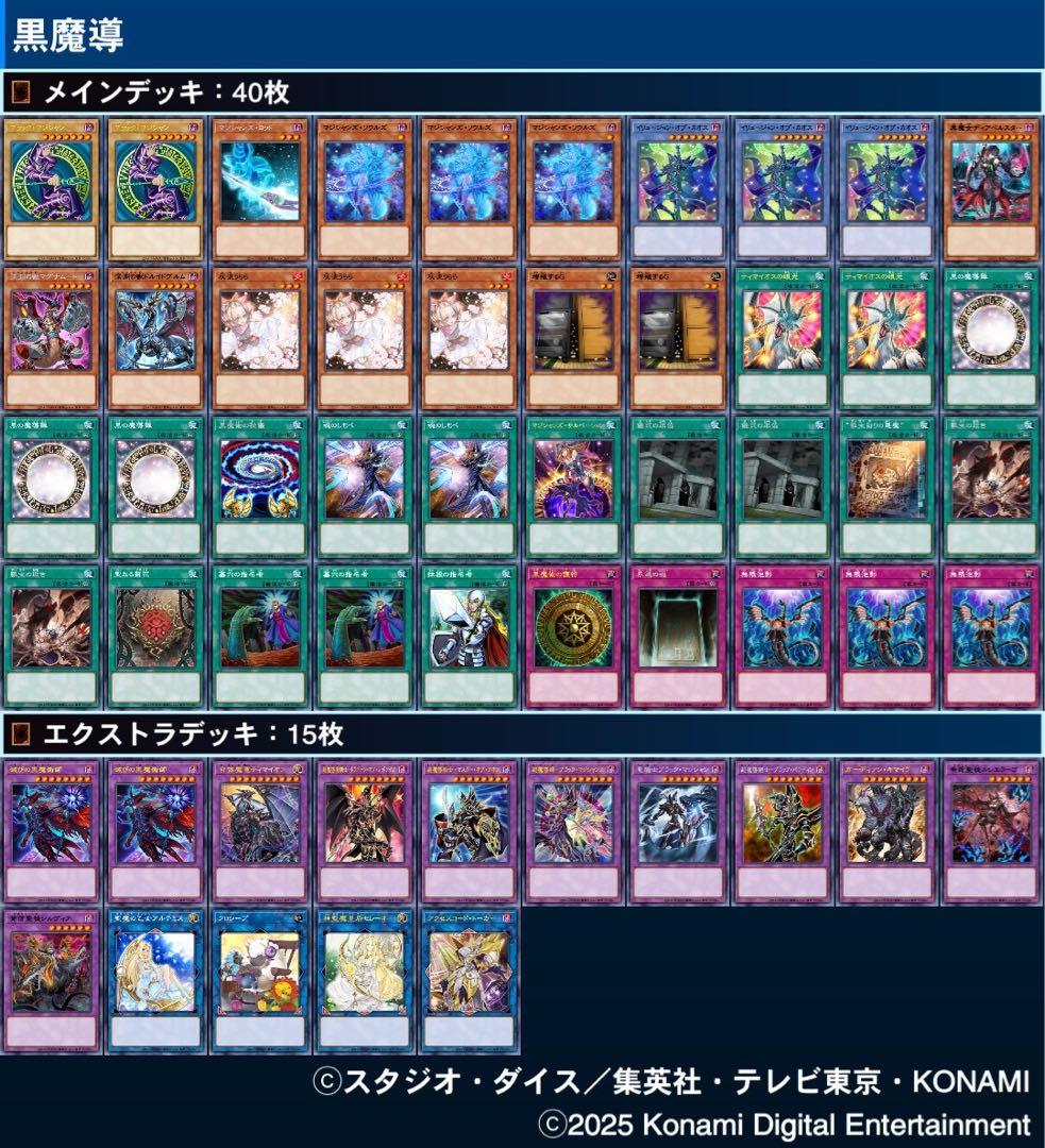 【黒魔導】構築済みデッキ　本格構築　遊戯王　ブラックマジシャンデッキ
