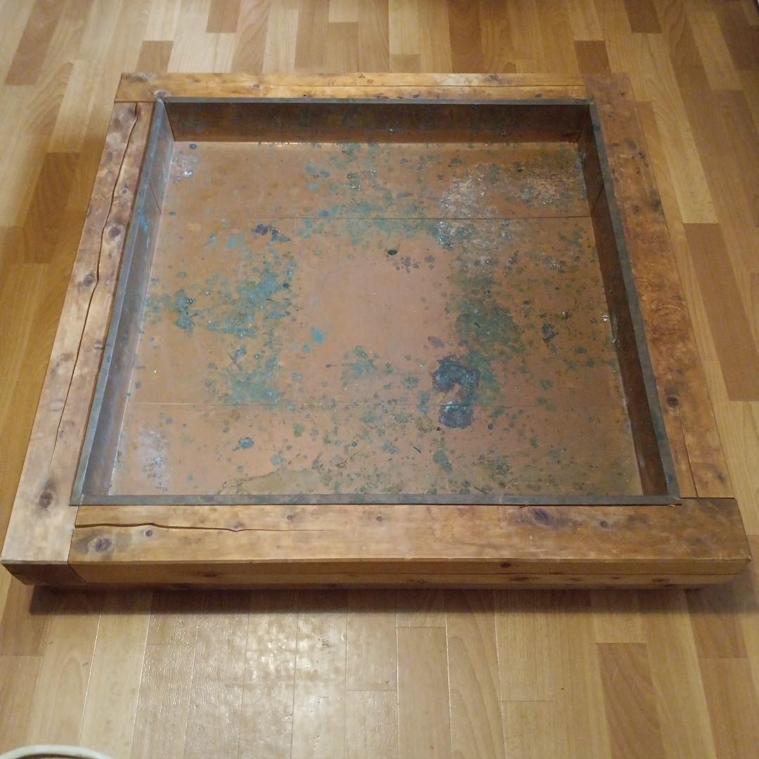 銅板張り 囲炉裏枠 木製 フロア埋め込み用 古民家部材