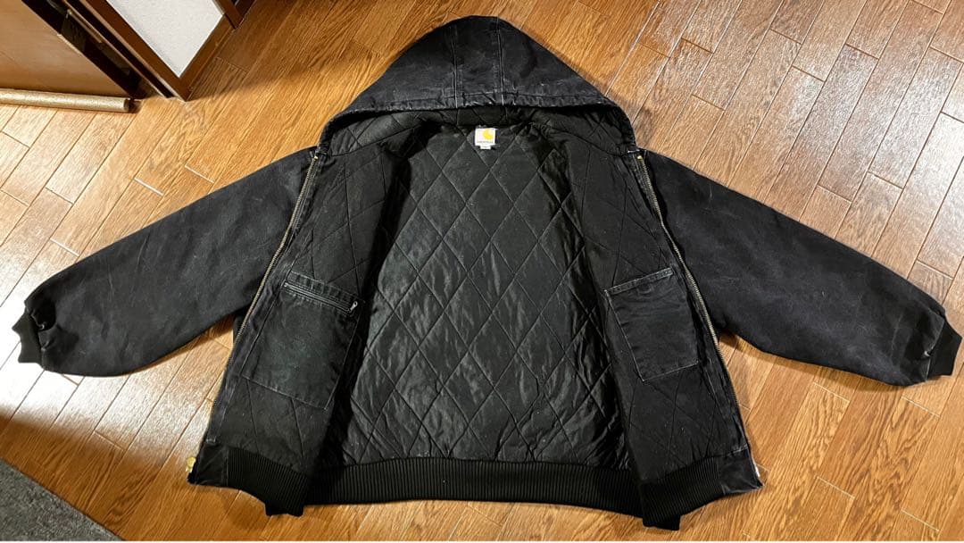 【極上フェード】00s Carhartt ブラック アクティブジャケット 5XL