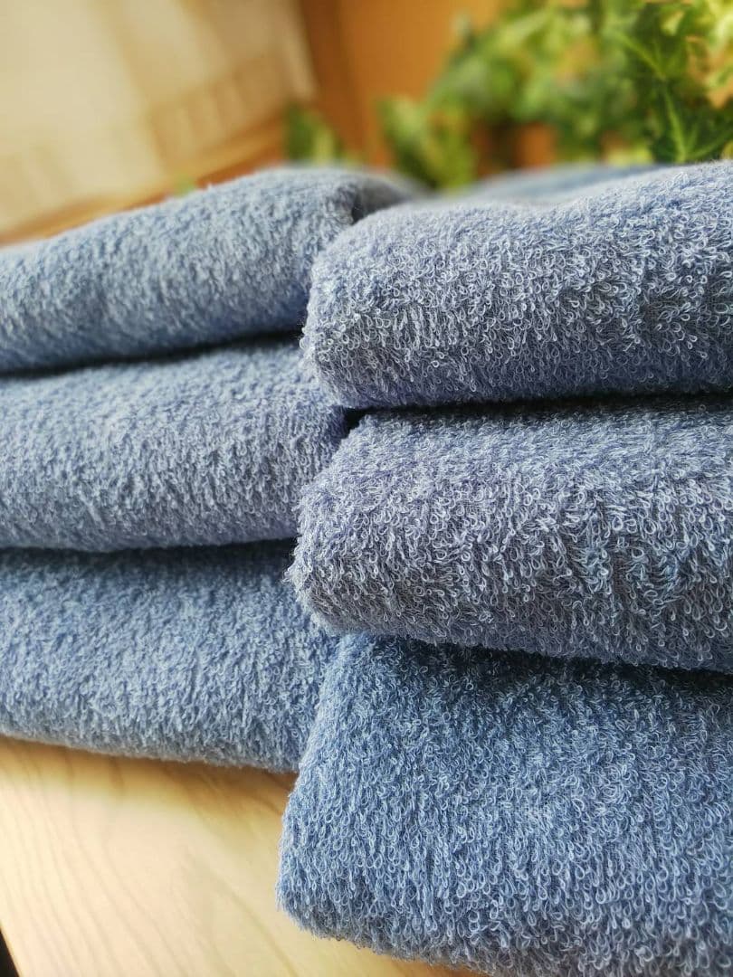 泉州タオル 高級綿サルビアブルーフェイスタオルセット20枚 タオル新品 まとめ