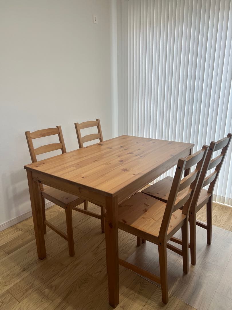 引き取り限定　IKEA ダイニングテーブルセット　ヨックモックJOKKMOKK