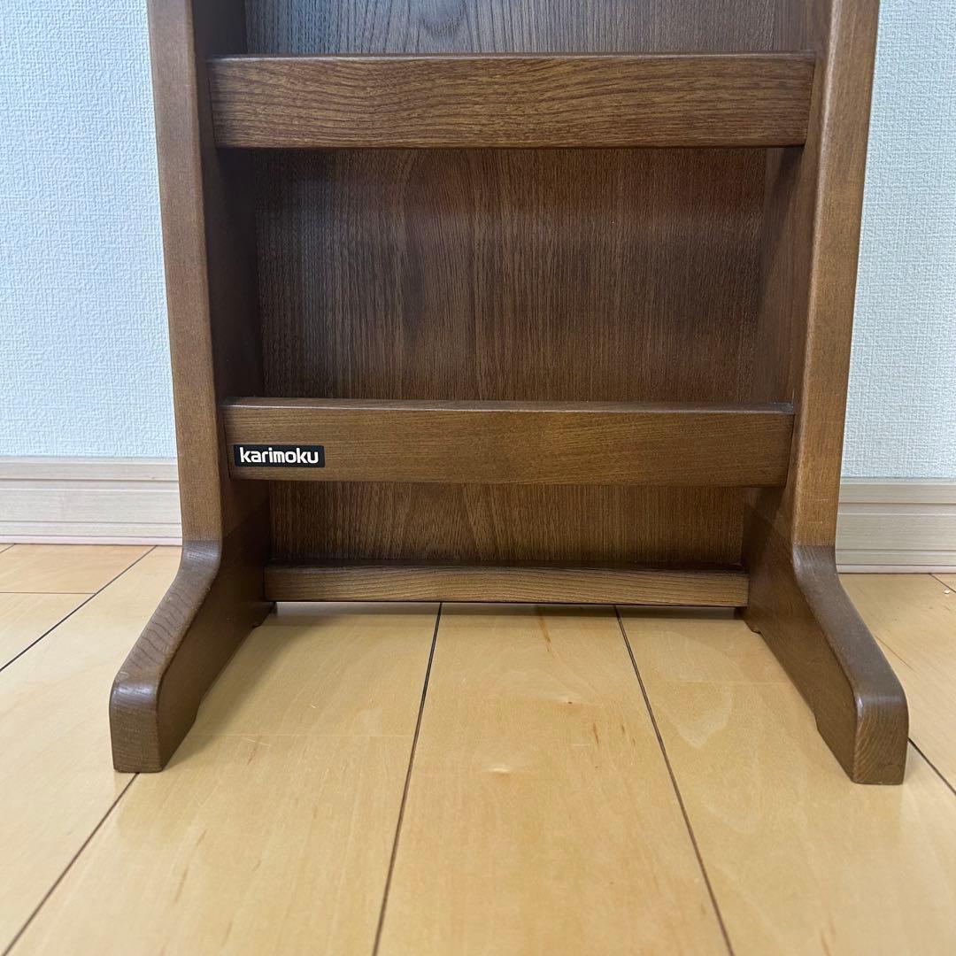 カリモク　スリッパ入れ　木製棚　美品　karimoku 伝統　オールドカリモク