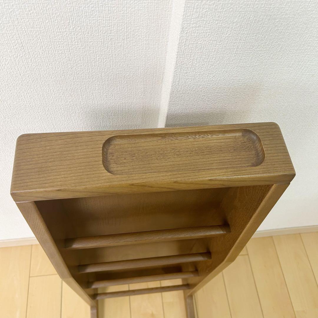 カリモク　スリッパ入れ　木製棚　美品　karimoku 伝統　オールドカリモク