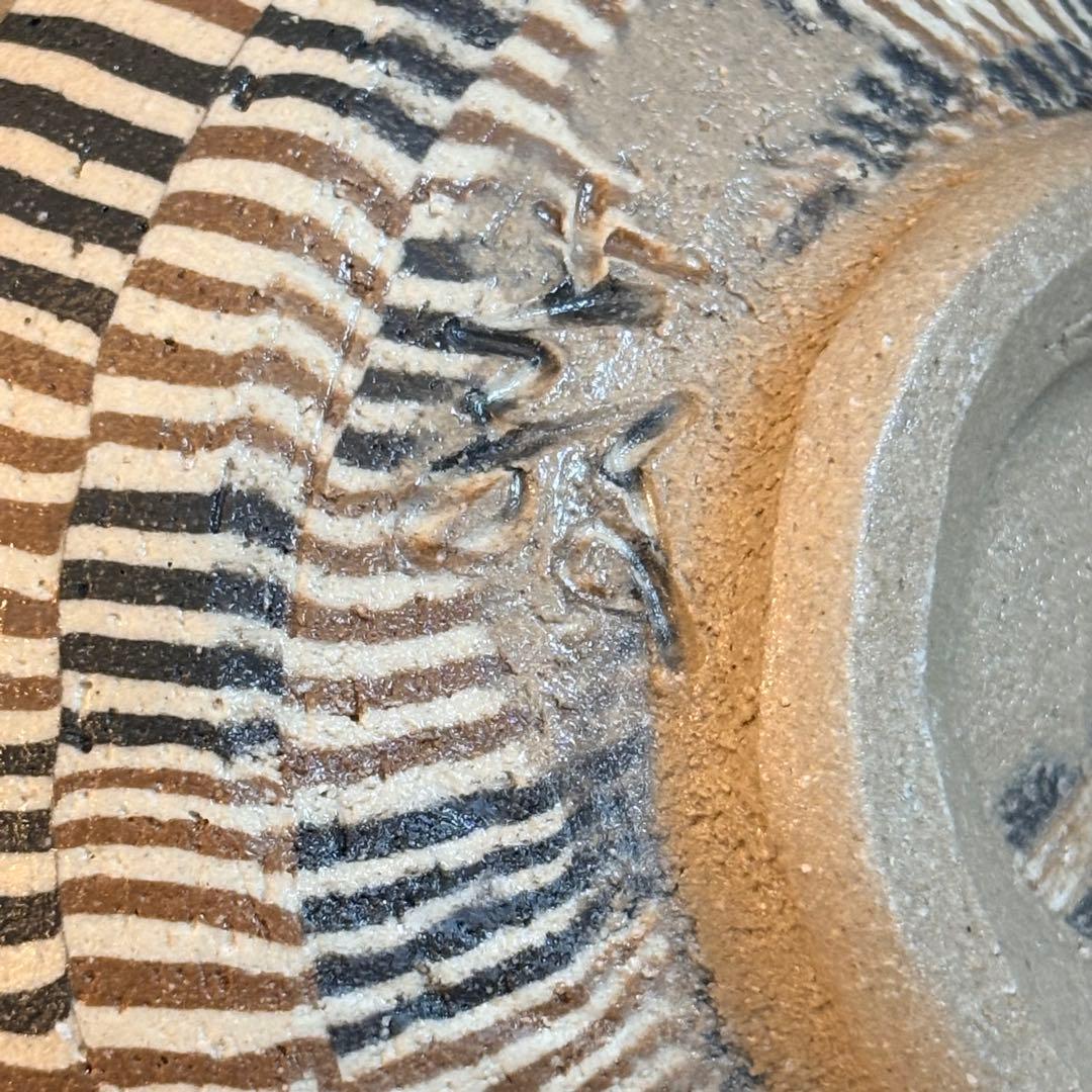 水野教雄作　練り込み抹茶椀