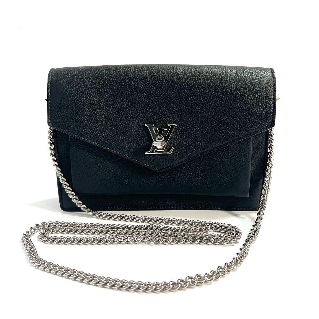 ルイヴィトン ショルダーバッグ ポシェット ロックミー チェーン ロゴ ノワール