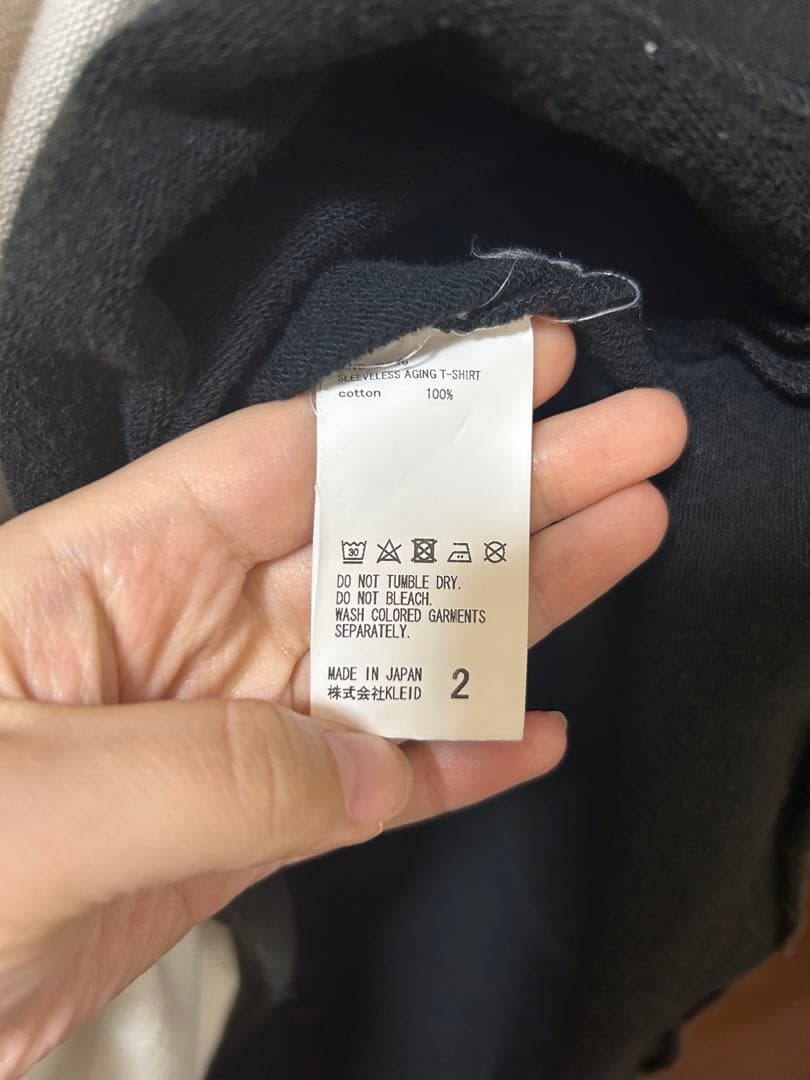 ANCELLM タンクトップ　ノースリーブ