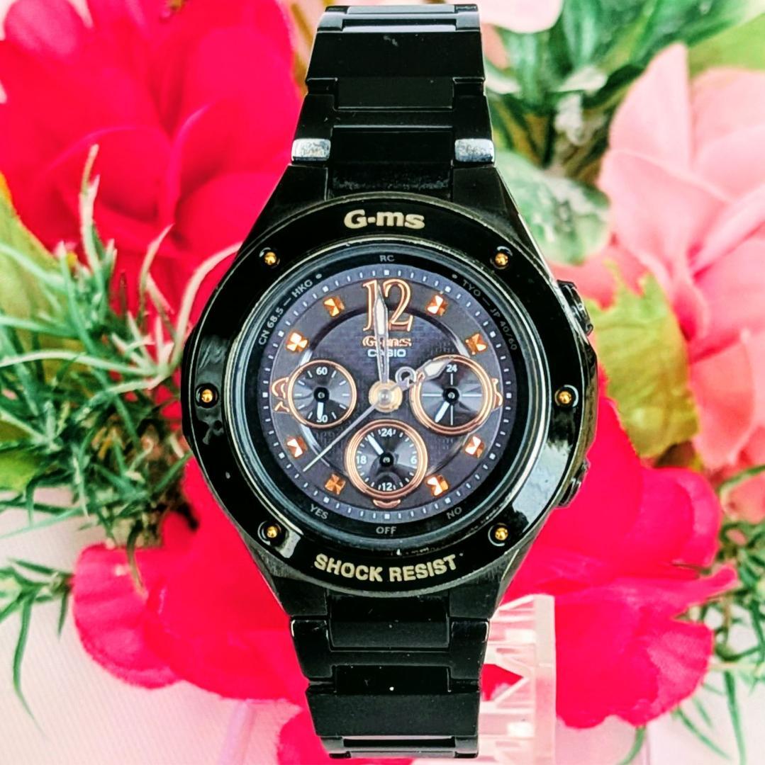 良品 CASIOカシオ レディース腕時計ベビーGブラック黒 高級感カッコいい