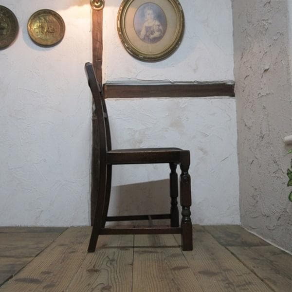 イギリス アンティーク 家具 ダイニングチェア 椅子 イス 英国 4072e