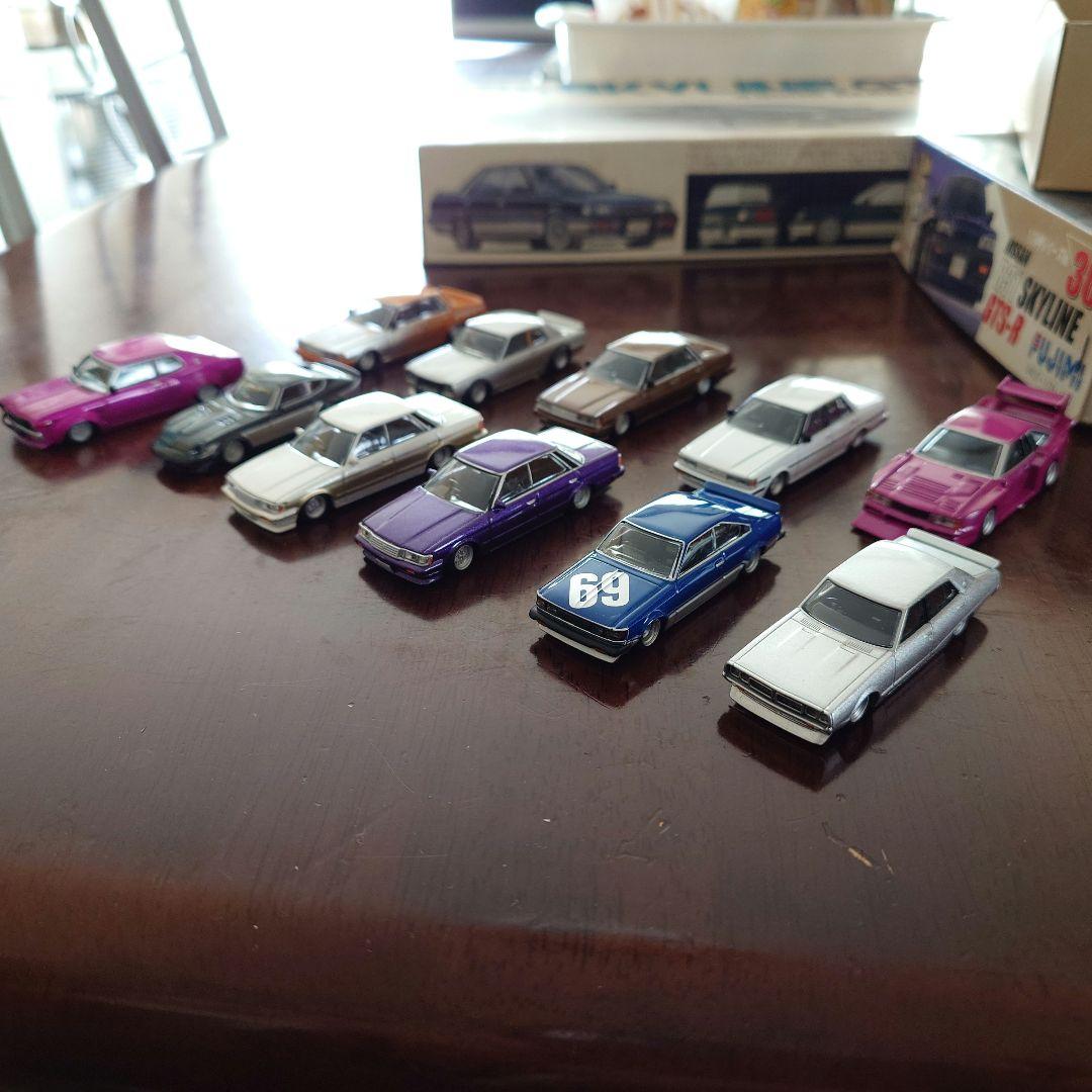 優奈グラチャンコレクションミニカー54台セットとグラチャンステッカー