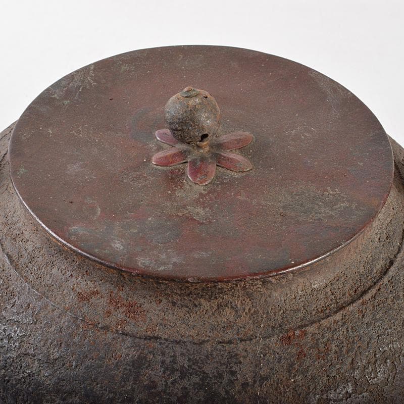 煎茶道具　手取釜　鉄瓶　鉄釜　時代箱付　C　R7077B