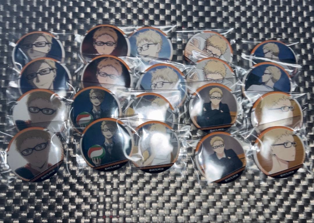 月島蛍がいっぱい缶バッジ 場面缶バ 月島蛍