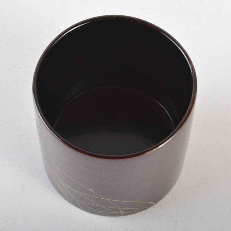 茶道具　塗師　牧田芳祥作　蛍蒔絵　金輪寺　茶器　共箱　V　6484