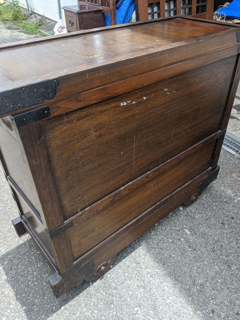 断捨離時代家具　時代箪笥　車箪笥 薬箪笥 和箪笥 アンティーク