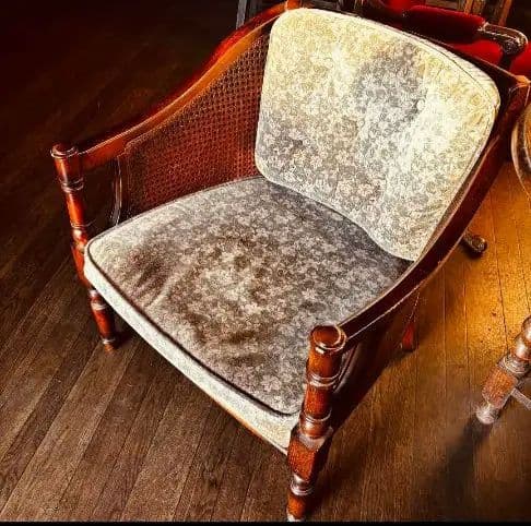 カリモク コロニアル 1人掛け ソファ モケット チェア