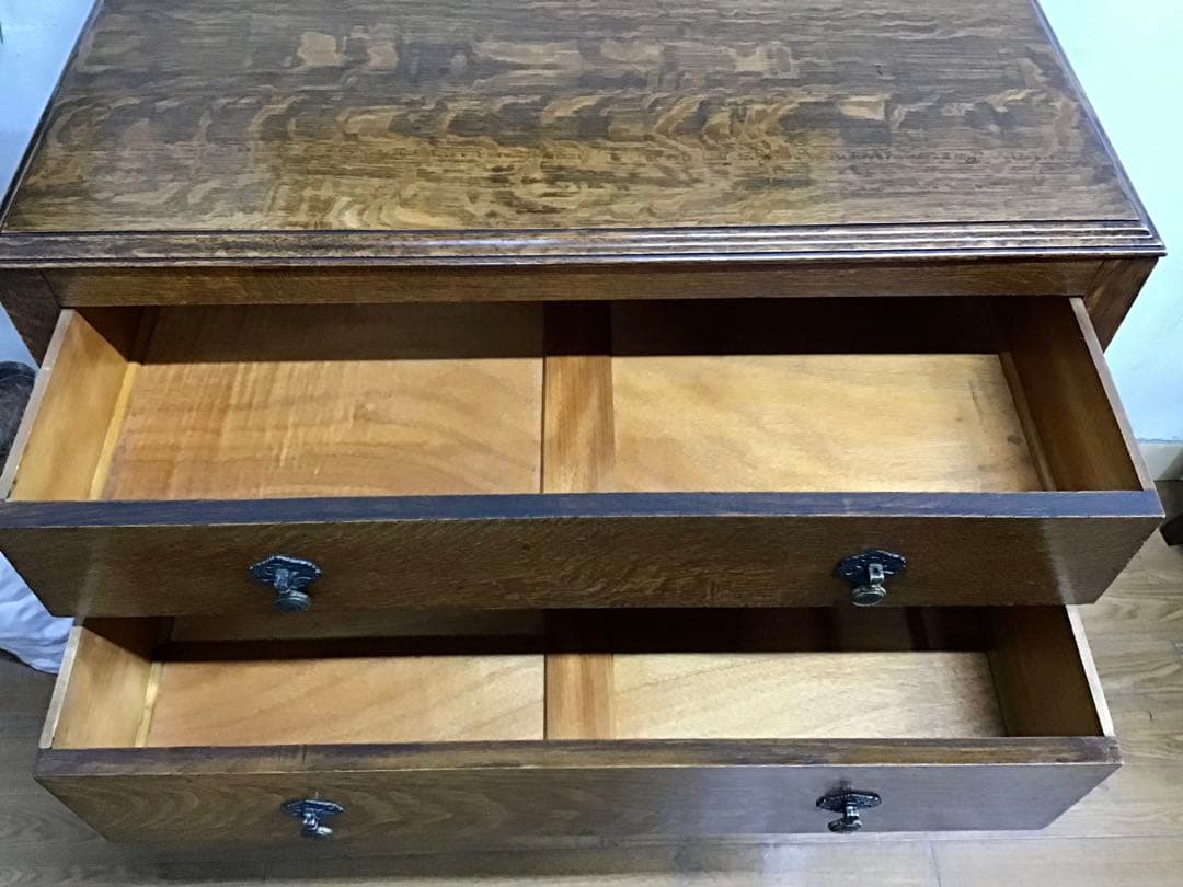 Misako☆管165☆イギリス製☆アンティーク☆オーク材☆4段チェスト