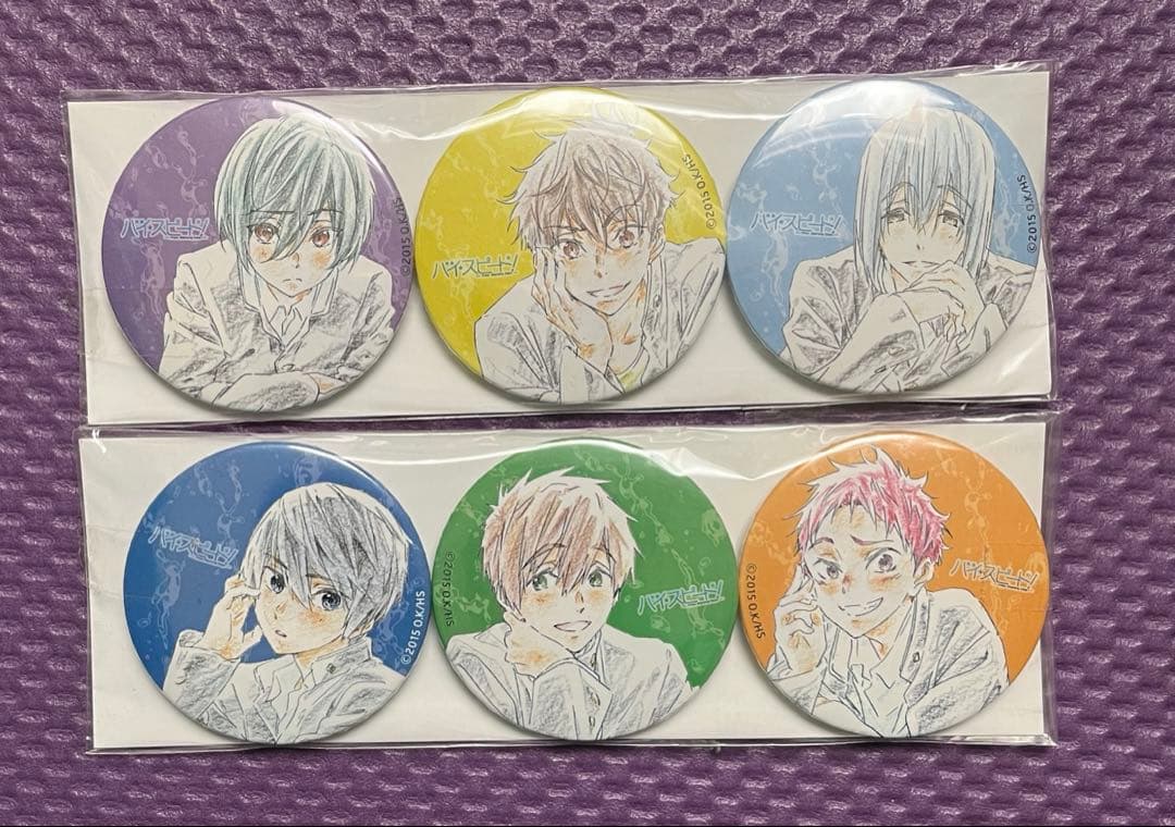 Free! ハイスピード 舞台挨拶 缶バッジ 6点セット 七瀬遙橘真琴桐嶋郁弥…