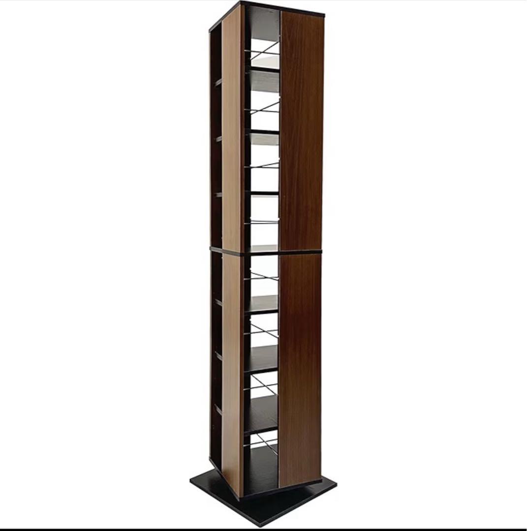新品未開封360度回転本棚 181cm 8段収納
