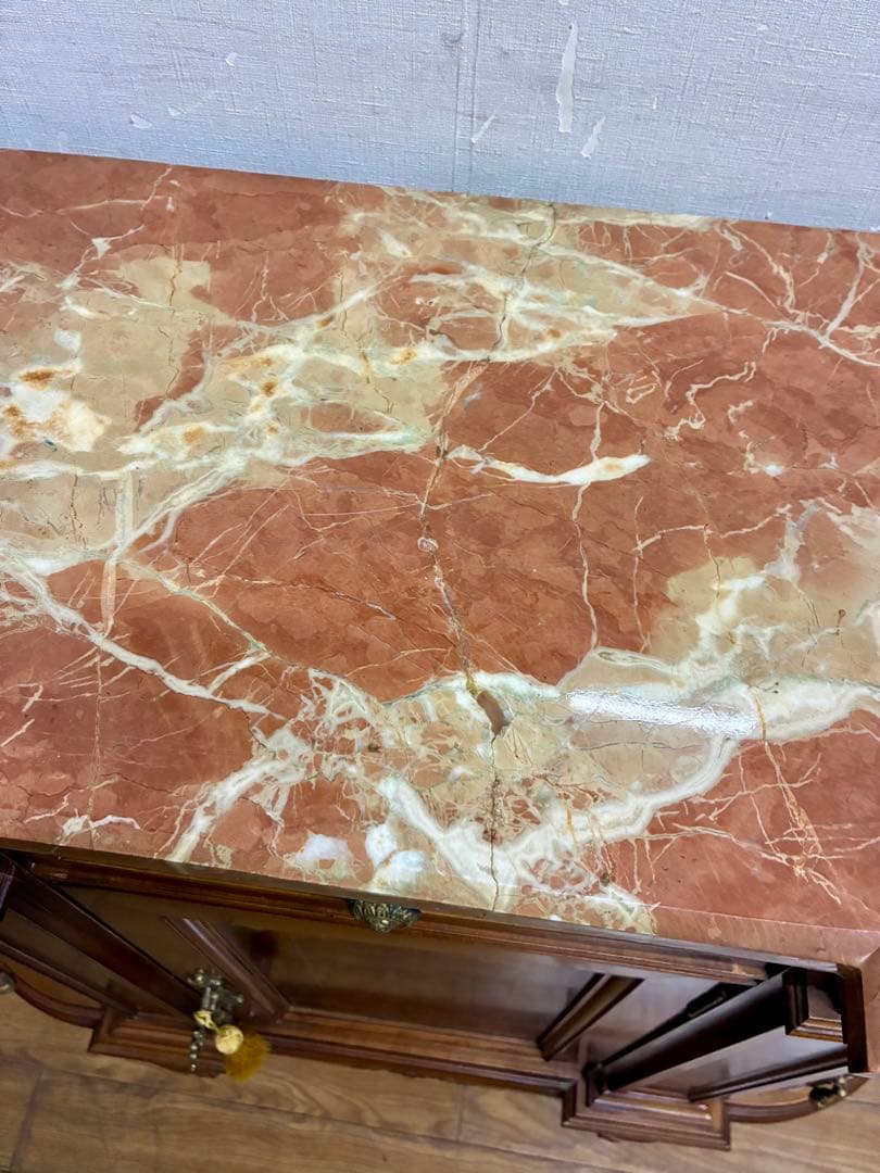 管396☆イタリア製☆アンティーク☆ヴェローナクラシック☆大理石☆サイドボード