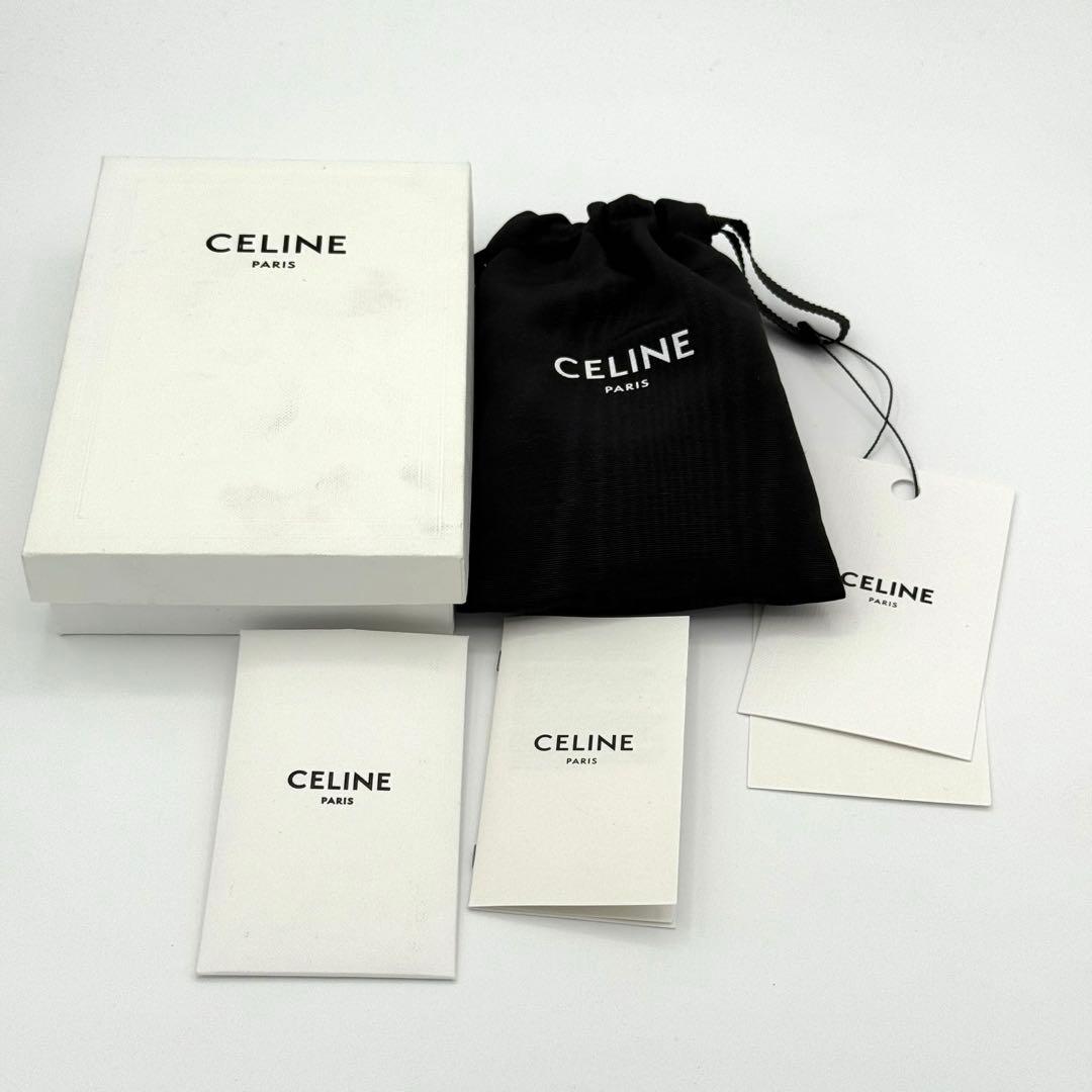 CELINE セリーヌ クロコ型押し レザー 6連キーケース ブラック