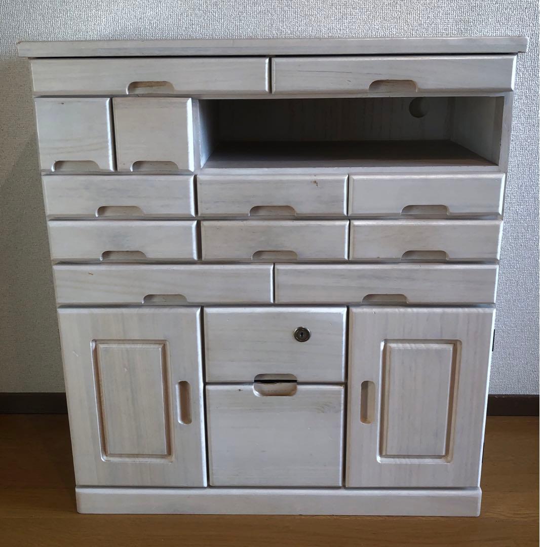 【＊12/6で削除します】ニトリ　ホワイトキャビネット　電話台　リビング収納