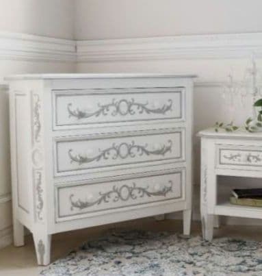 フランスカントリーコーナー/パールシリーズ/フレンチチェスト/シャビー/kino