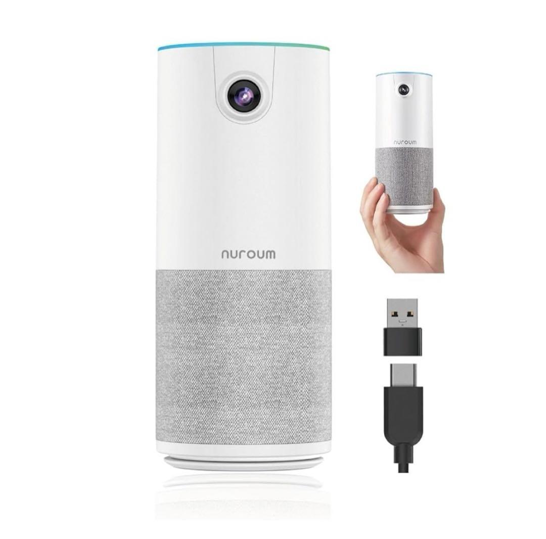 12237 Nuroum 会議用 マイクスピーカー 一体型 ウェブカメラ
