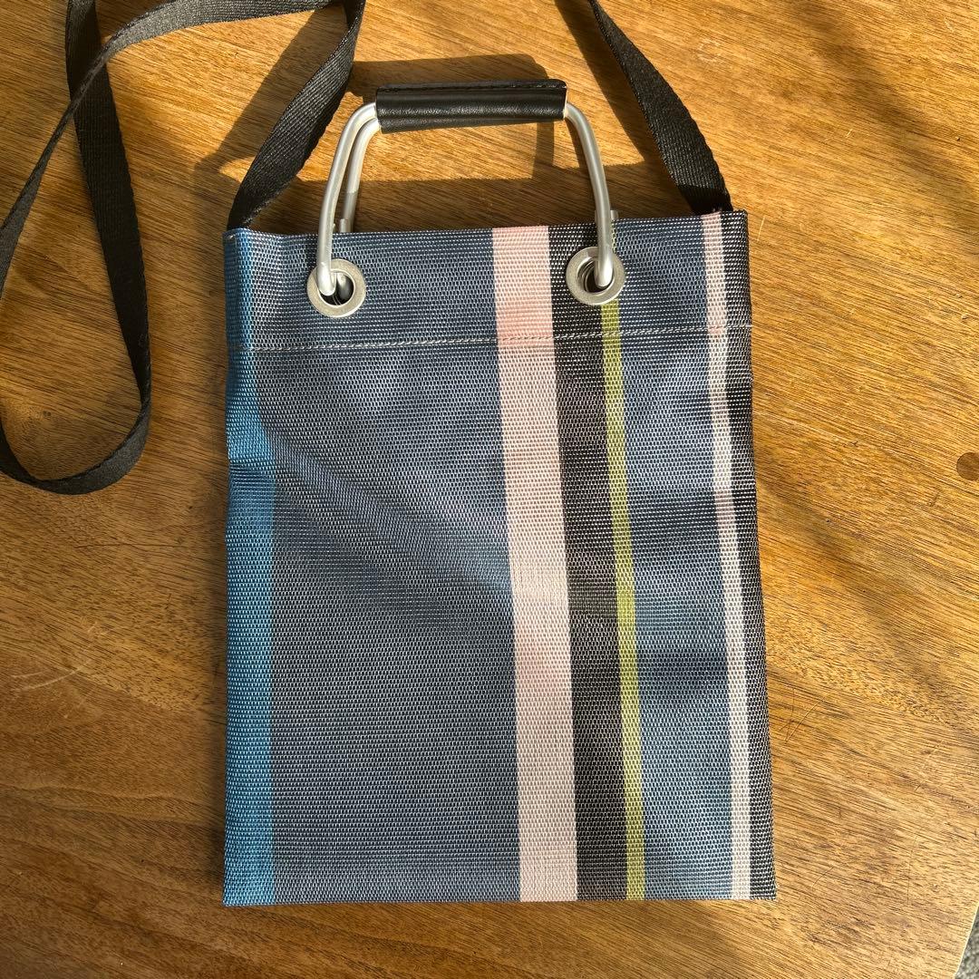 未使用✴︎MARNI ストライプ サコッシュ バッグ