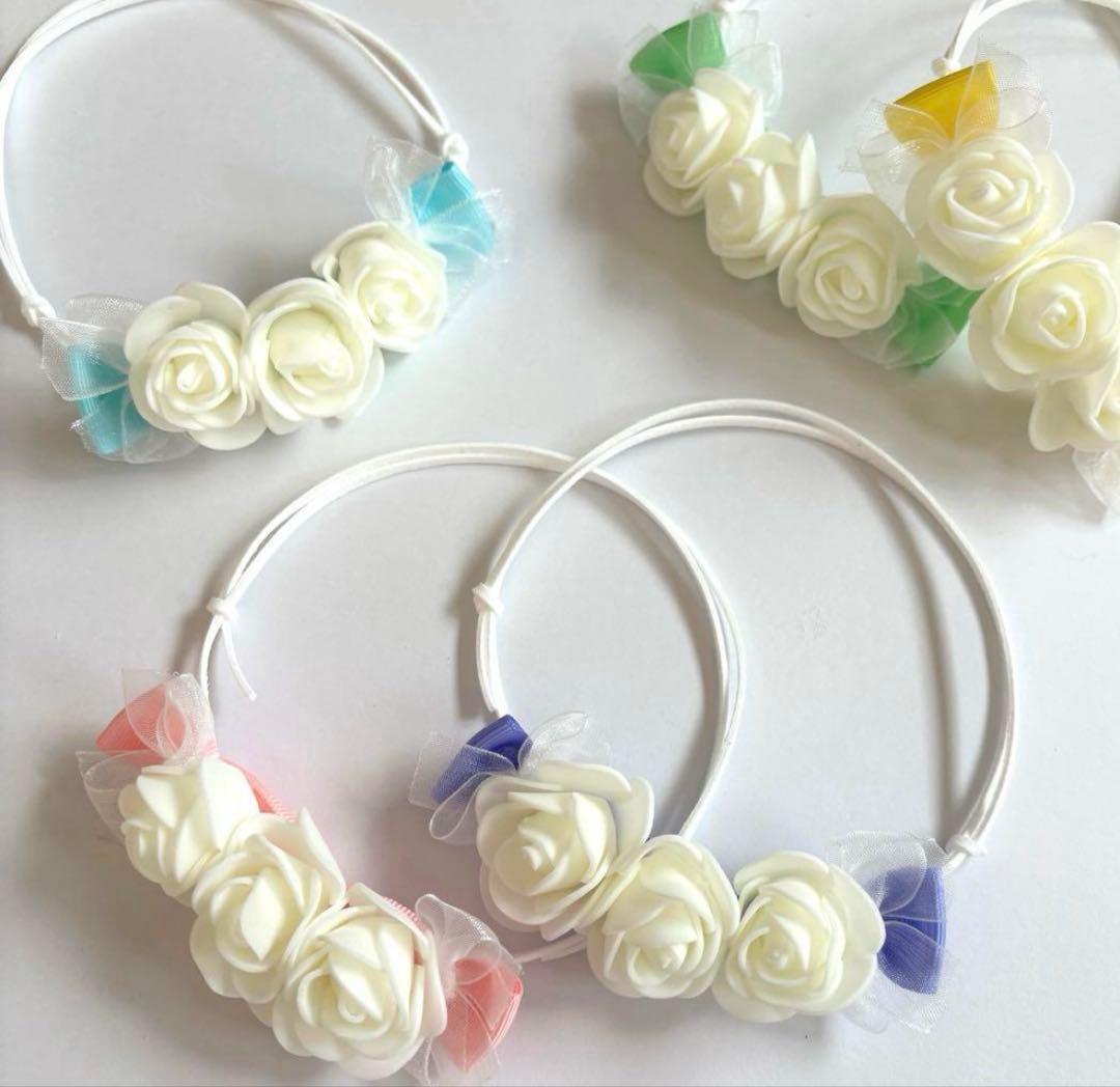 ダダブジ 様★ハロウィン★バラ2色トリミングリボンチョーカーNO1