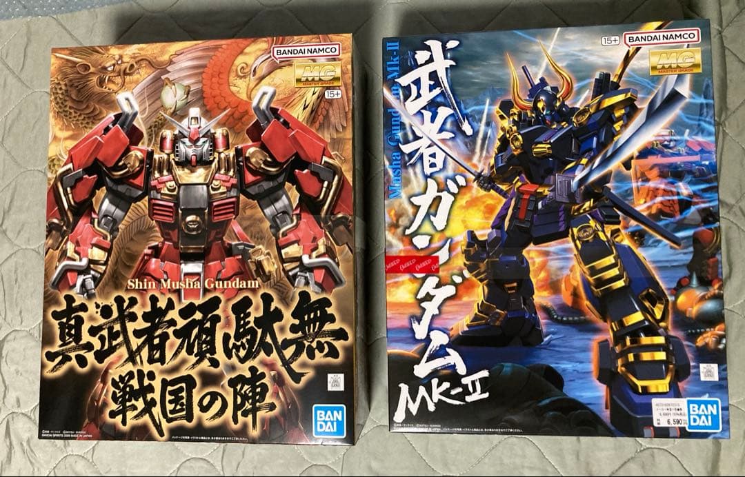 未開封MG 真武者頑駄無 戦国ノ陣と武者ガンダムMKⅡ 2点セット