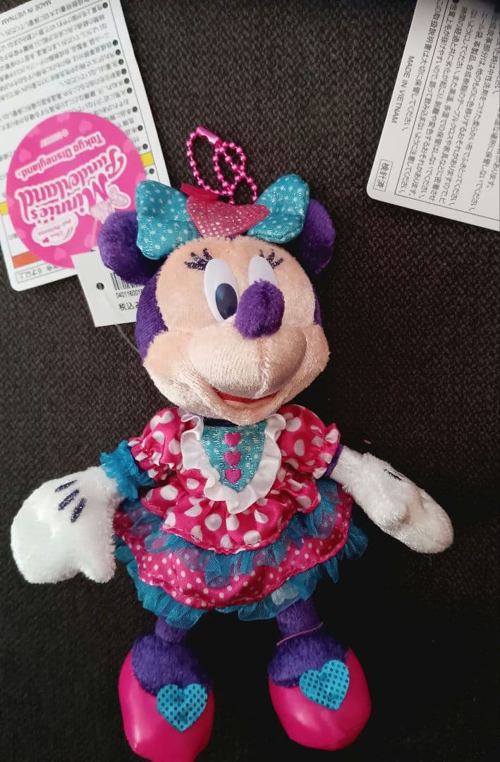 ディズニー　パルパルーザ　ぬいぐるみバッジ　ミッキー　ミニー