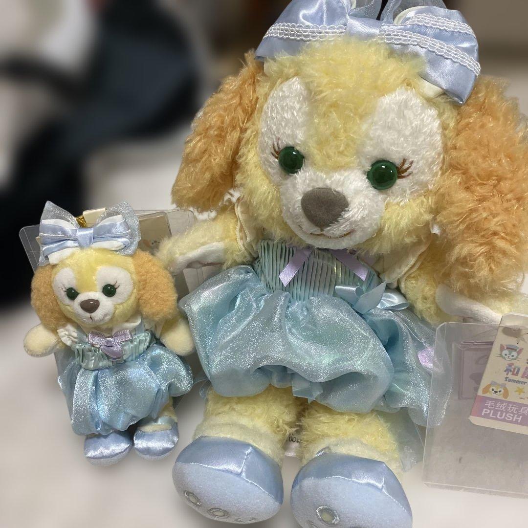 お顔厳選　上海ディズニー　サマー　クッキーアン　ぬいぐるみSSとマスコット
