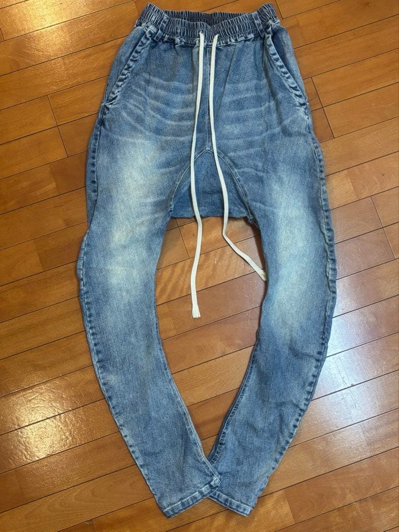 エーエフアーティファクト/A.F ARTEFACTデニム サルエルパンツ ブルー