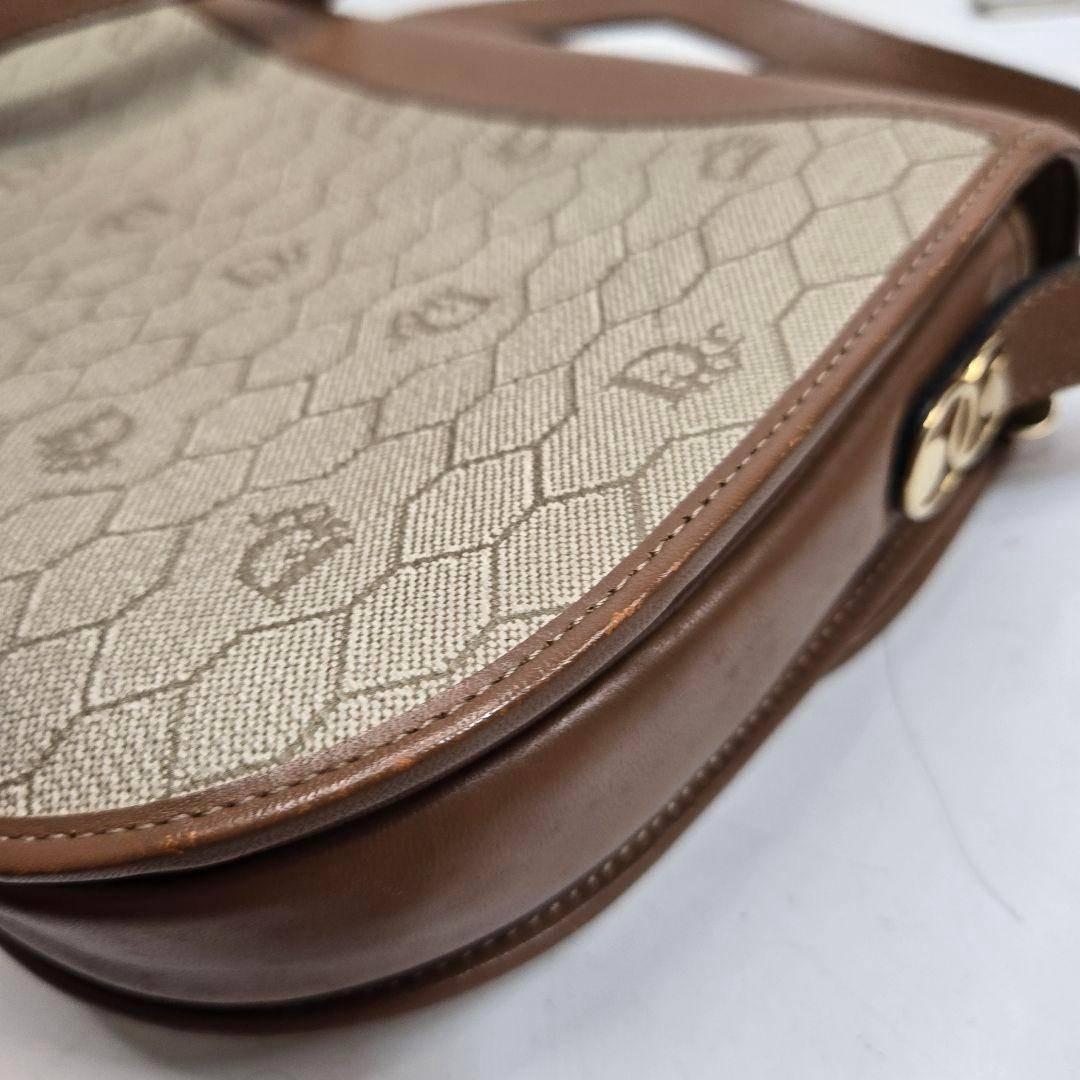 極美品 Christian Dior ショルダーバッグ ハニカムトロッター