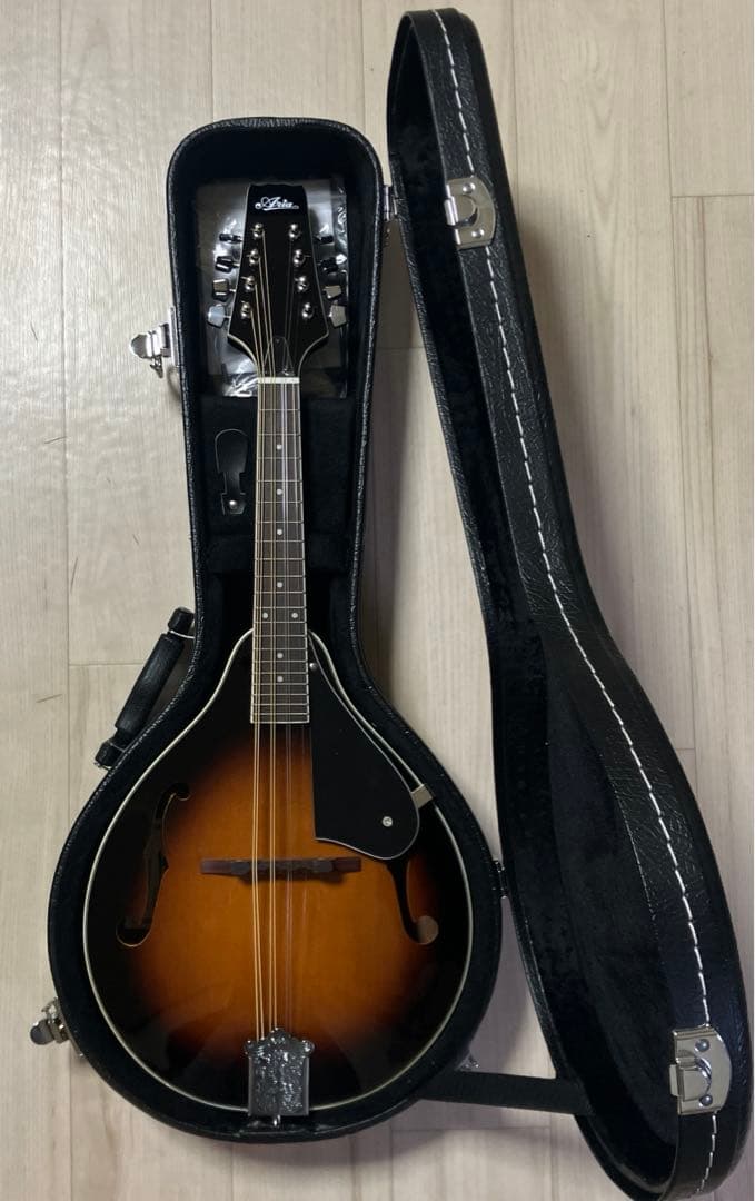 極美品 Aria AM-20 フラットマンドリン サンバースト ケース付き