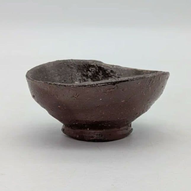 隠崎隆一 備前焼 酒呑 共箱 ぐい呑 酒器 酒盃 酒杯 食器 お猪口 おちょこ