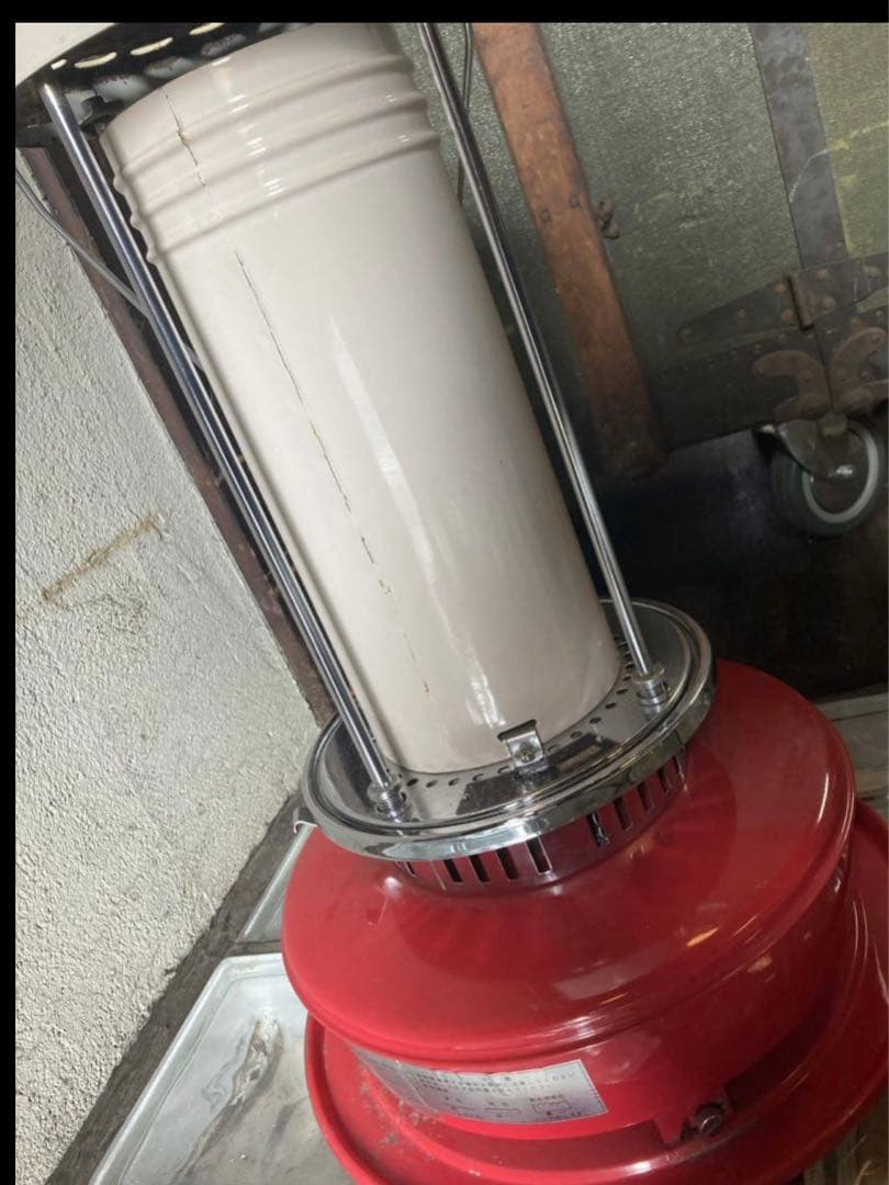 ポーラPOLAR石油ストーブ　ブルーフレーム　昭和レトロ　ヴィンテージストーブ