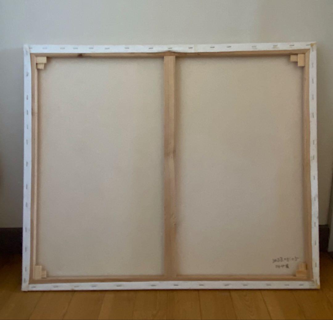 絵画。原画☆キャンバスF20【子猫たちのソファーでの幸せな瞬間に属する】